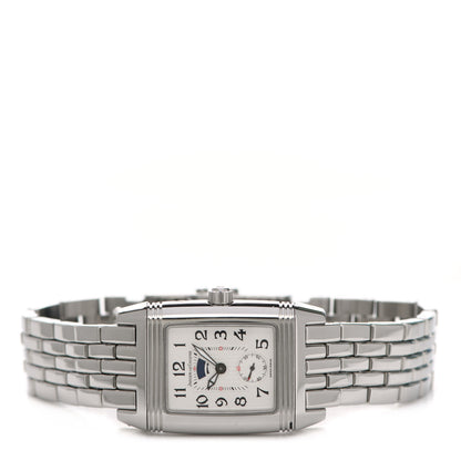 Jaeger-LeCoultre JAEGER-LE COULTRE Stainless Steel Diamond 25mm Reverso Gran Sport Duoface Manual Winding Watch 296.8.74 3 of 6