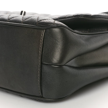 Chanel Caviar Quilted Medium Rock In Rome Single Flap Charcoal 10 of 13