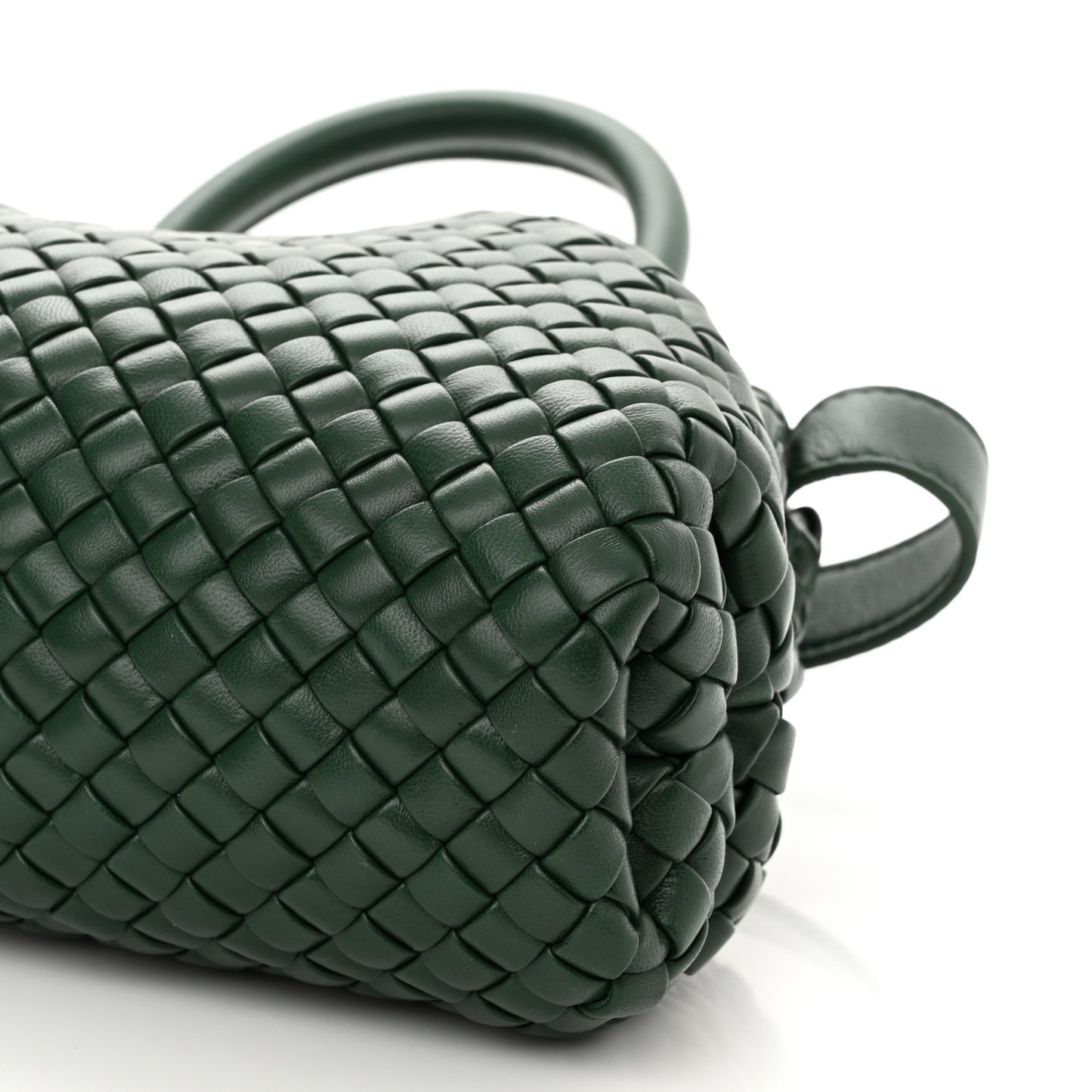 Nappa Intrecciato Small Handle Bag Raintree