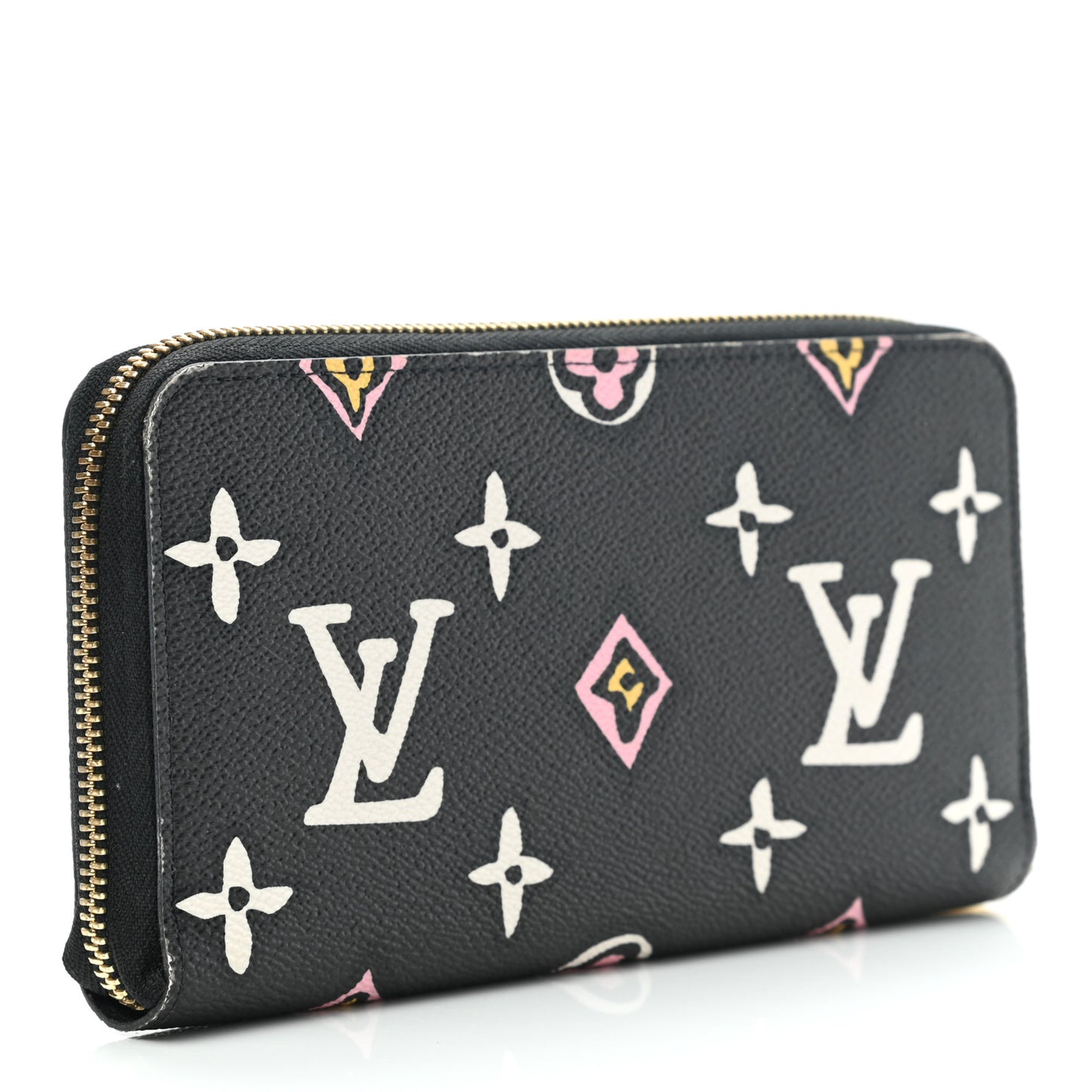 Monogram Giant Wild At Heart Zippy Wallet Black