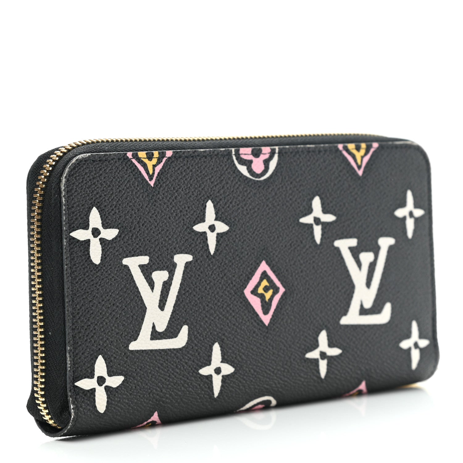 Louis Vuitton Monogram Giant Wild At Heart Zippy Wallet Black 3 of 12