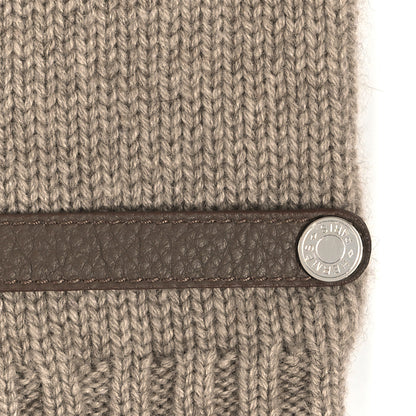 Hermes Cashmere Deerskin Baltimore Gloves S Gris Clair Etoupe 4 of 4