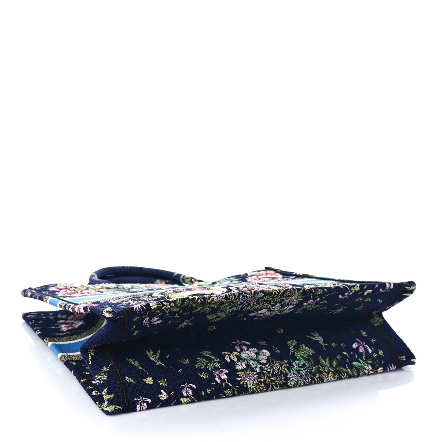 Canvas Embroidered D-Constellation Book Tote Blue Multicolor