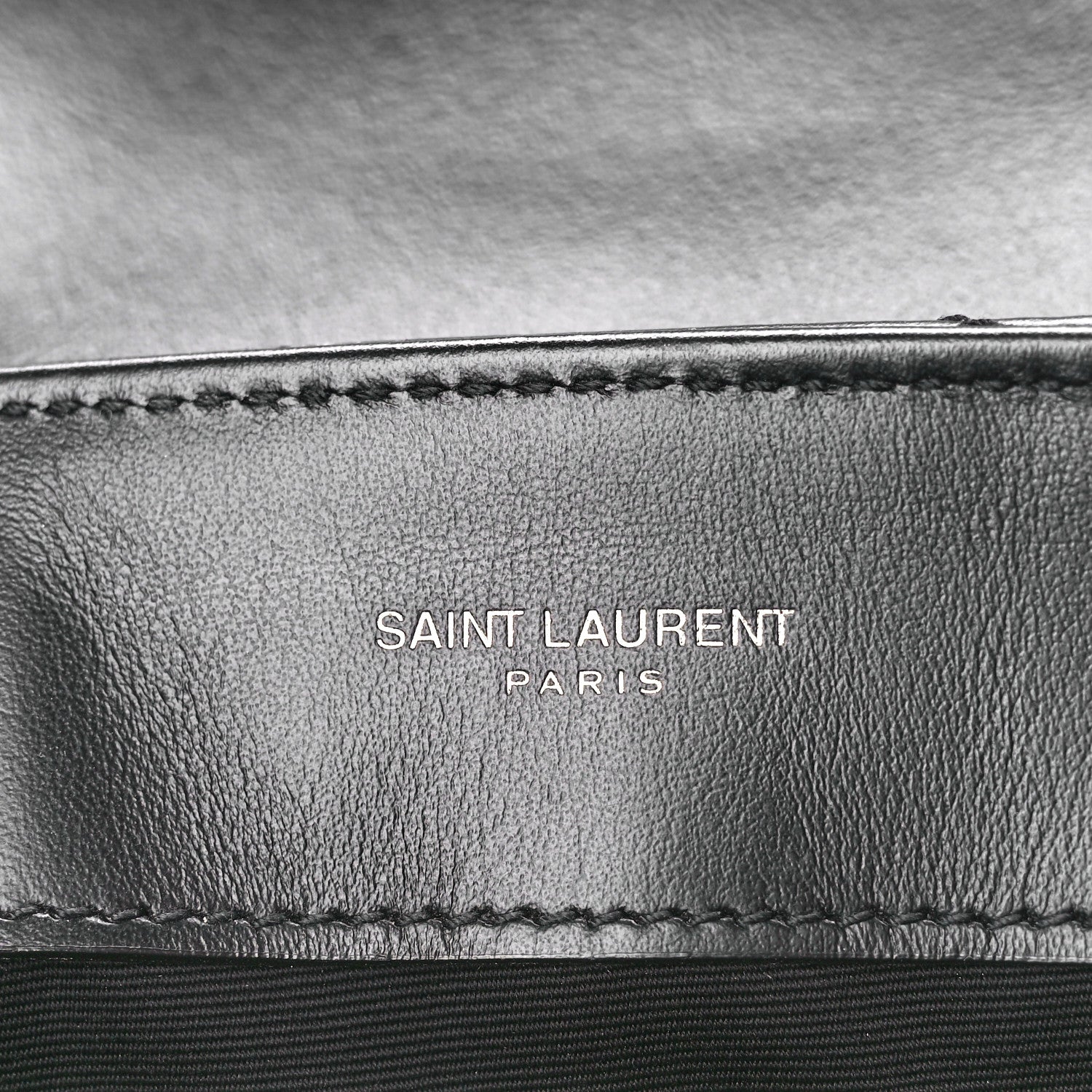 Saint Laurent Calfskin Y Quilted Monogram Monochrome Small Loulou Chain Satchel Black 6 of 12