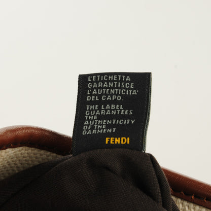 Fendi Toile Calfskin B Bag Beige Tan 8 of 9