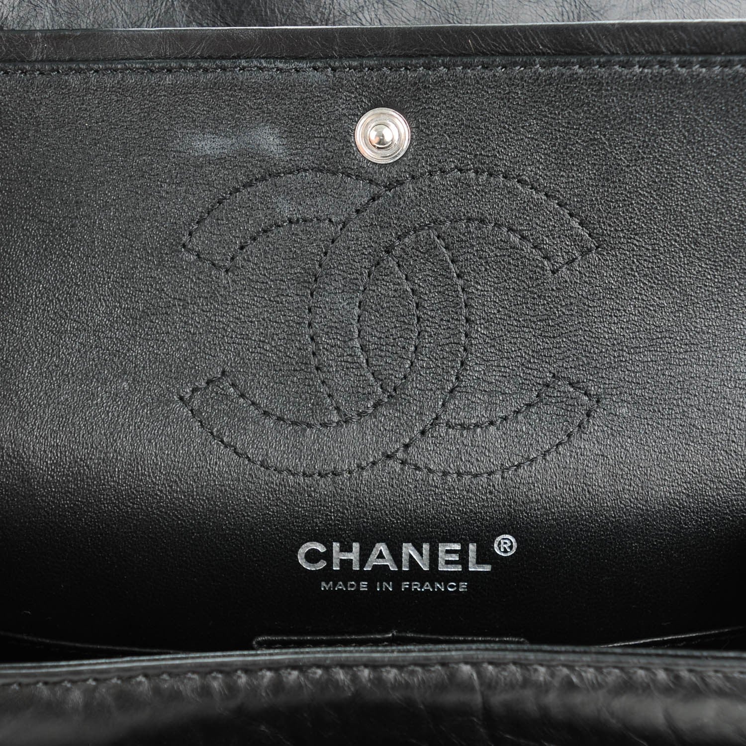Chanel Aged Calfskin Lucky Charms 2.55 Reissue 224 Flap Black 6 of 7