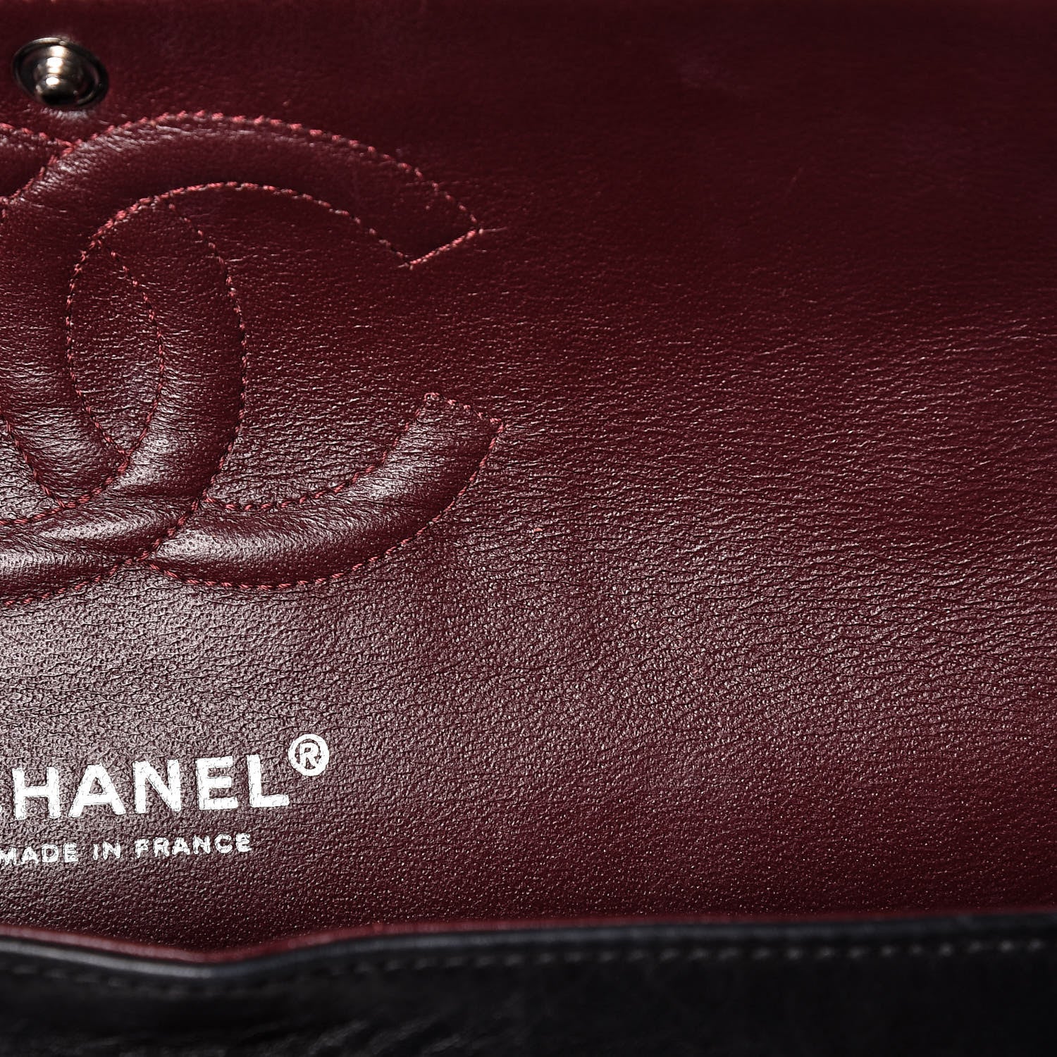 Chanel Lambskin Quilted Medium Double Flap Bag Black 26 of 27