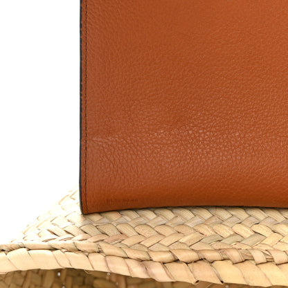 Chloe Raffia Calfskin Marcie Basket Tan 13 of 15
