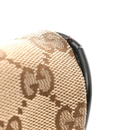 Gucci Monogram Dollar Calfskin Belt Bag Beige Ebony Testa di Moro Marrone Scuro 12 of 15