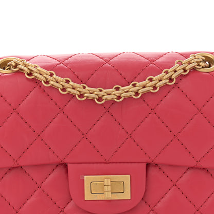 Chanel Aged Calfskin Quilted 2.55 Reissue Mini Flap Red 8 of 11