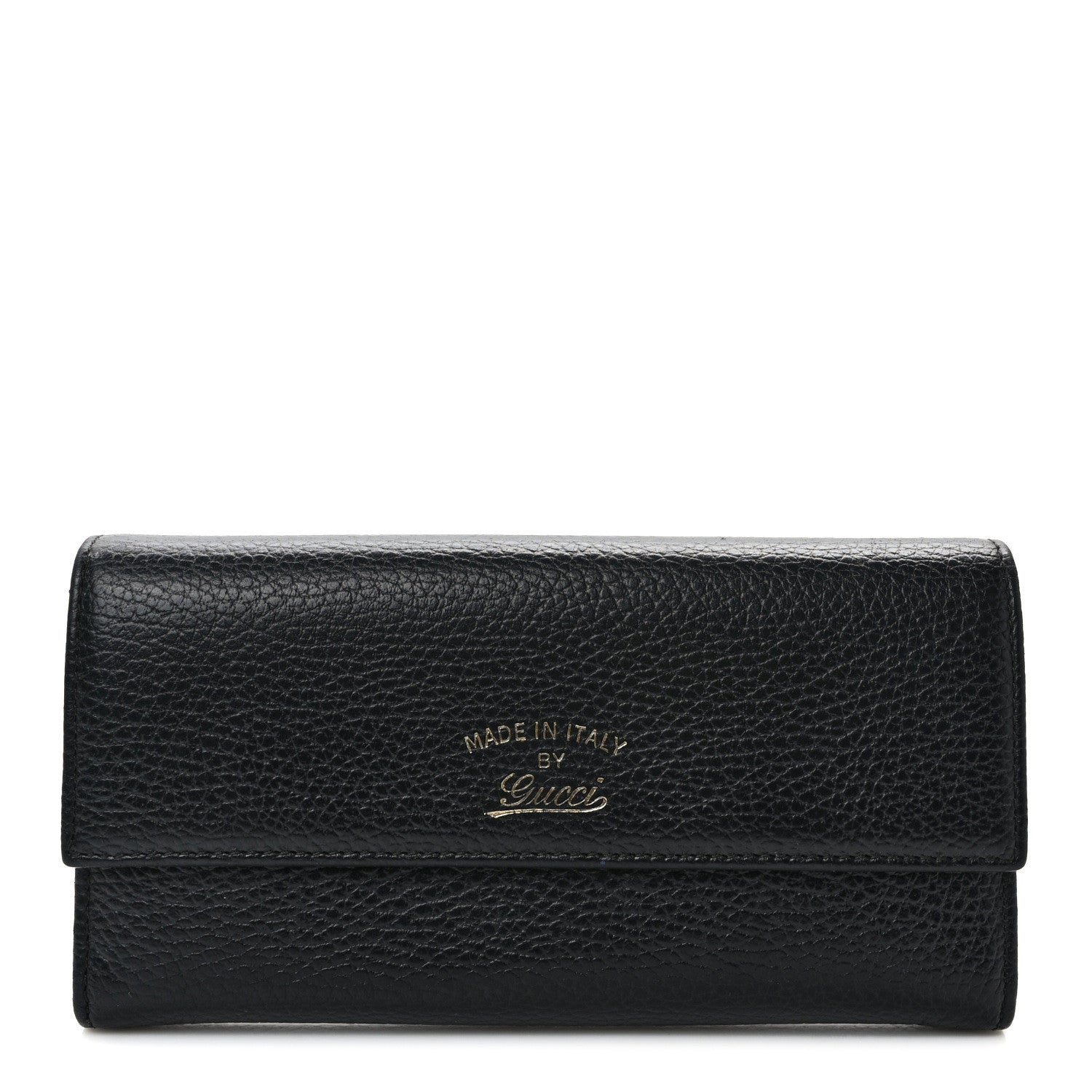 Gucci Dollar Calfskin Swing Continental Wallet Black 1 of 7