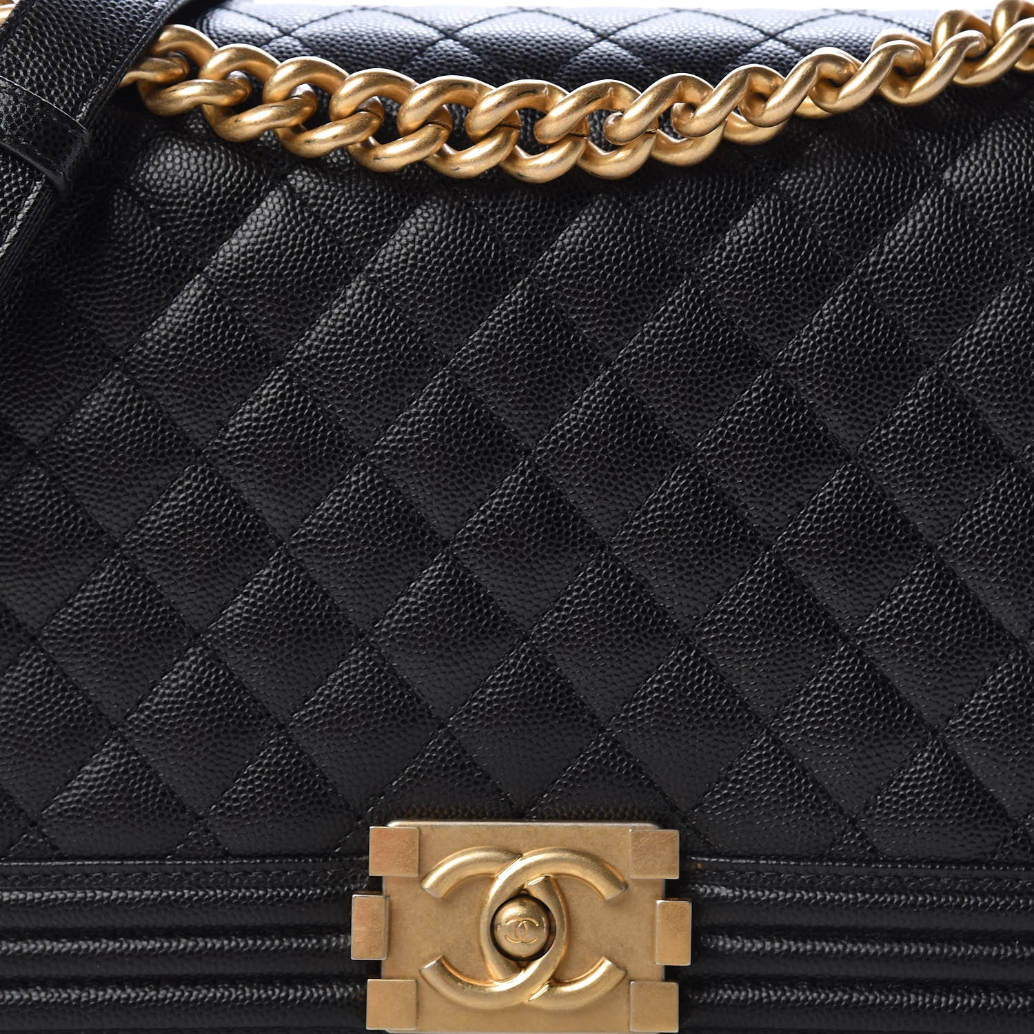 Chanel Caviar Quilted New Medium Boy Flap Black 11 of 11
