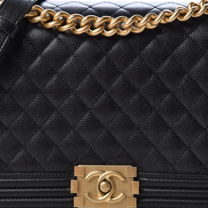 Chanel Caviar Quilted New Medium Boy Flap Black 11 of 11