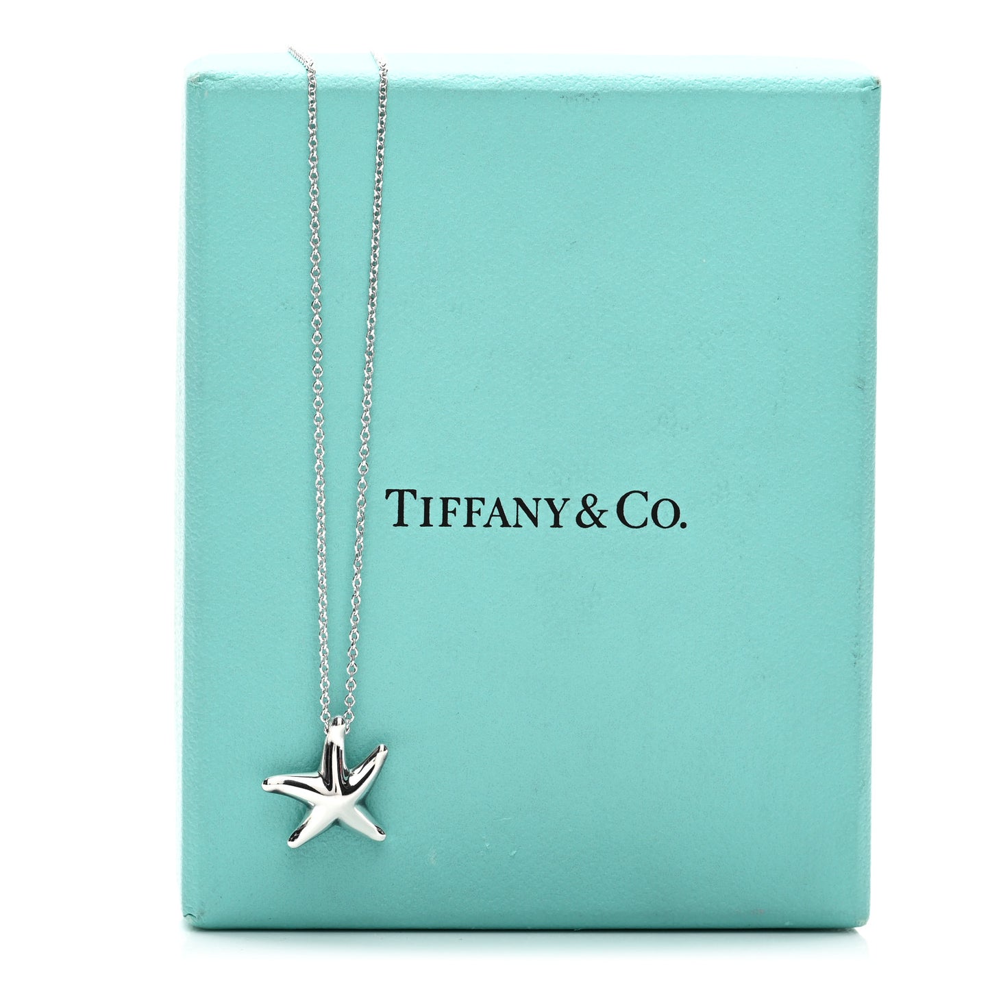 Sterling Silver 15mm Elsa Peretti Starfish Pendant Necklace