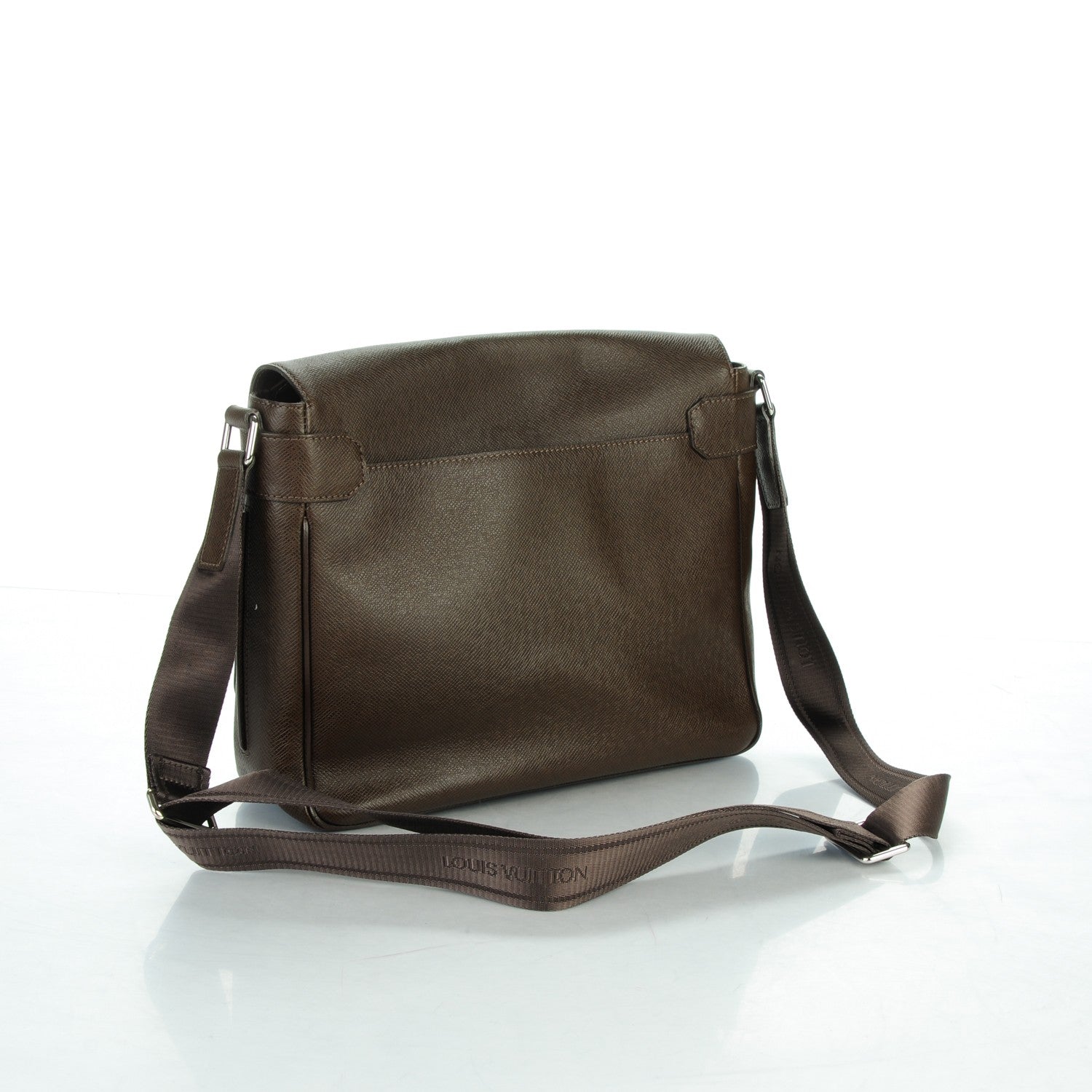 Louis Vuitton Taiga Roman MM Messenger Grizzli 3 of 7