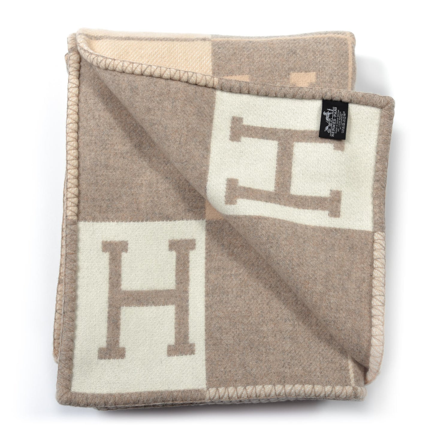 Wool Cashmere Avalon III Blanket Coco Camomille