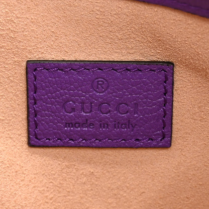 Gucci Goatskin Mini Aphrodite Shoulder Bag Shine Purple 6 of 10