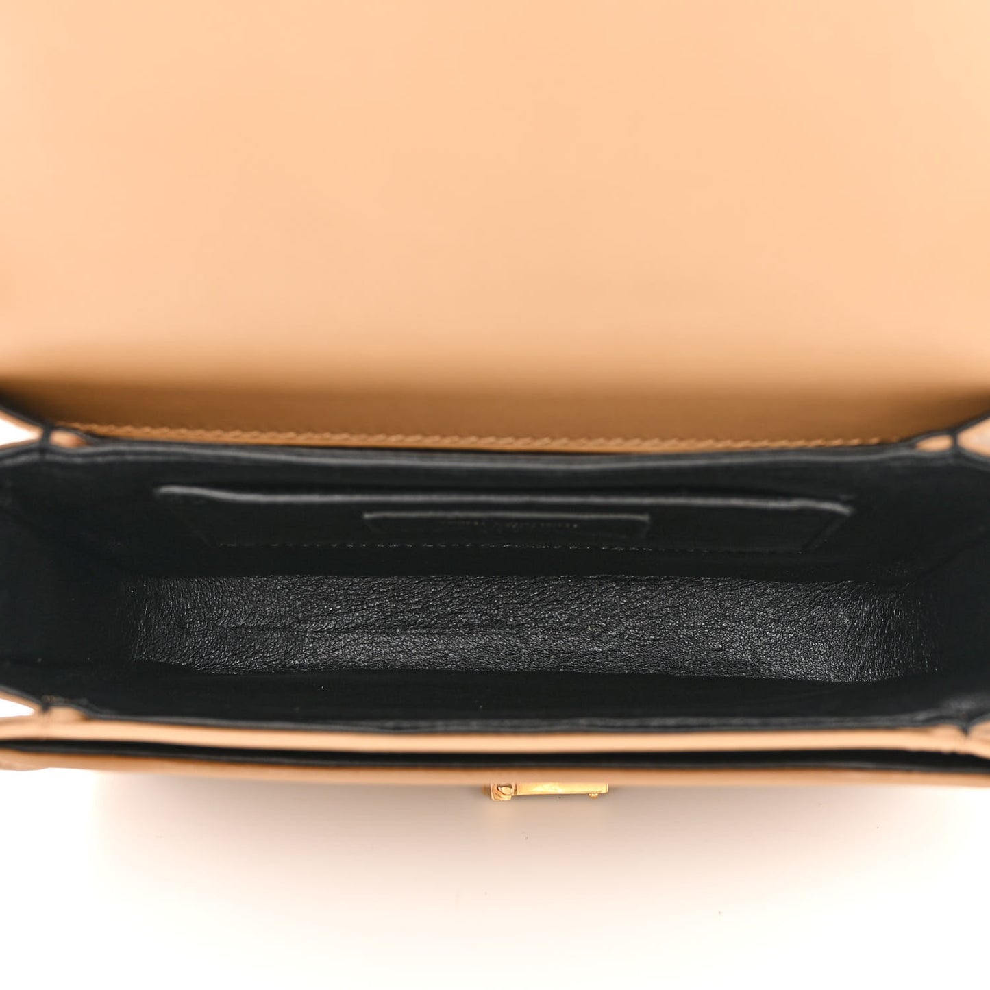 Smooth Calfskin Small Solferino Satchel Natural Tan