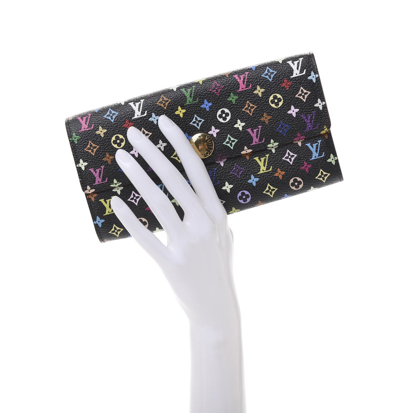 Monogram Multicolor Sarah Wallet Black