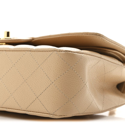 Chanel Caviar Quilted Medium Double Flap Beige 10 of 10