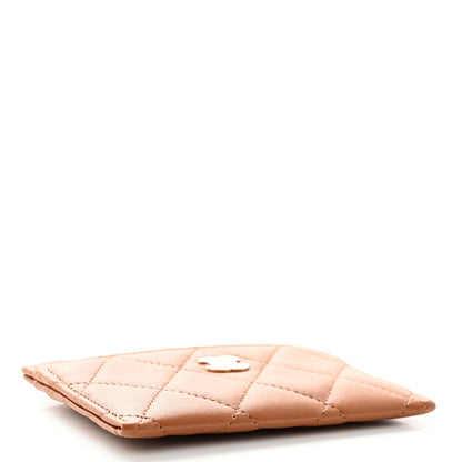 Chanel Lambskin Quilted Card Holder Brown 4 of 9