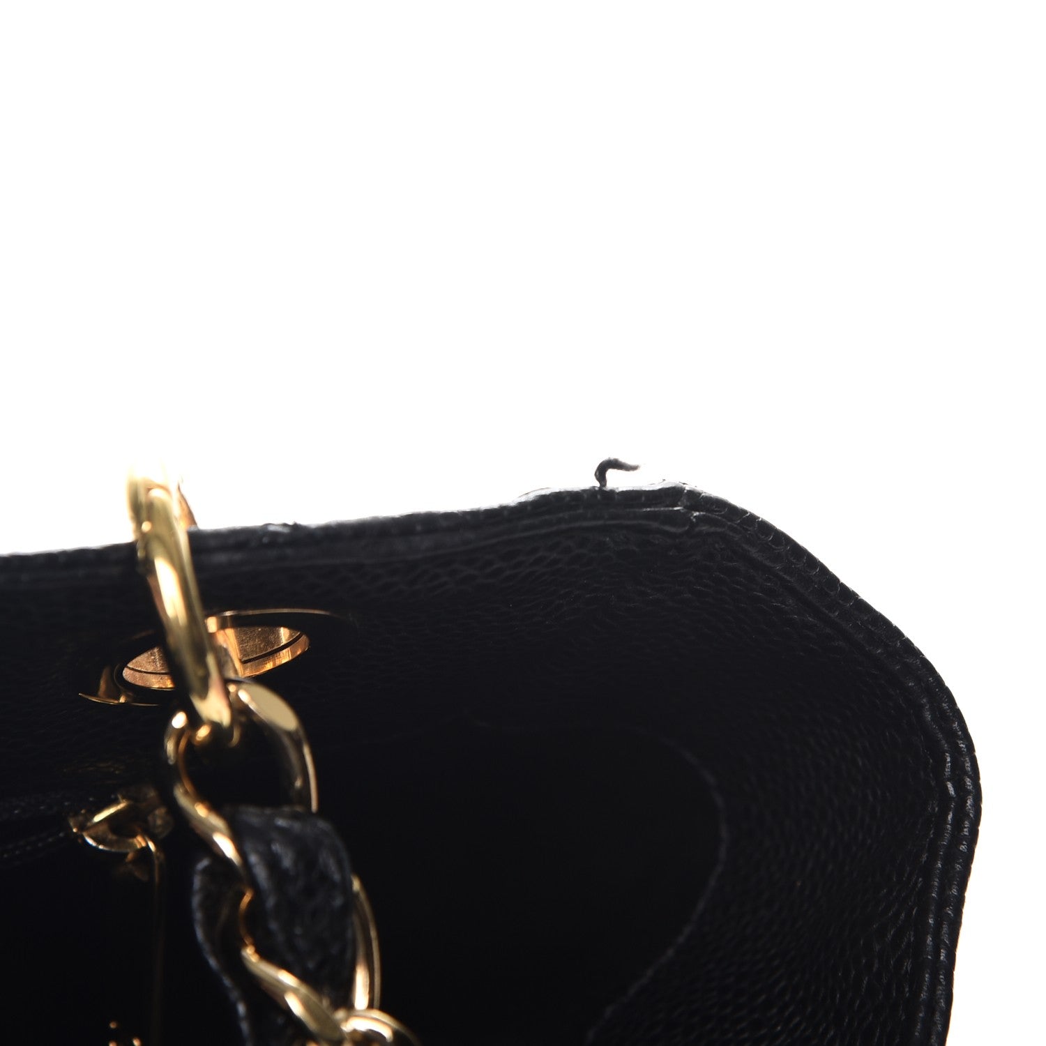 Chanel Caviar Quilted Petit Shopping Tote PST Black 7 of 9