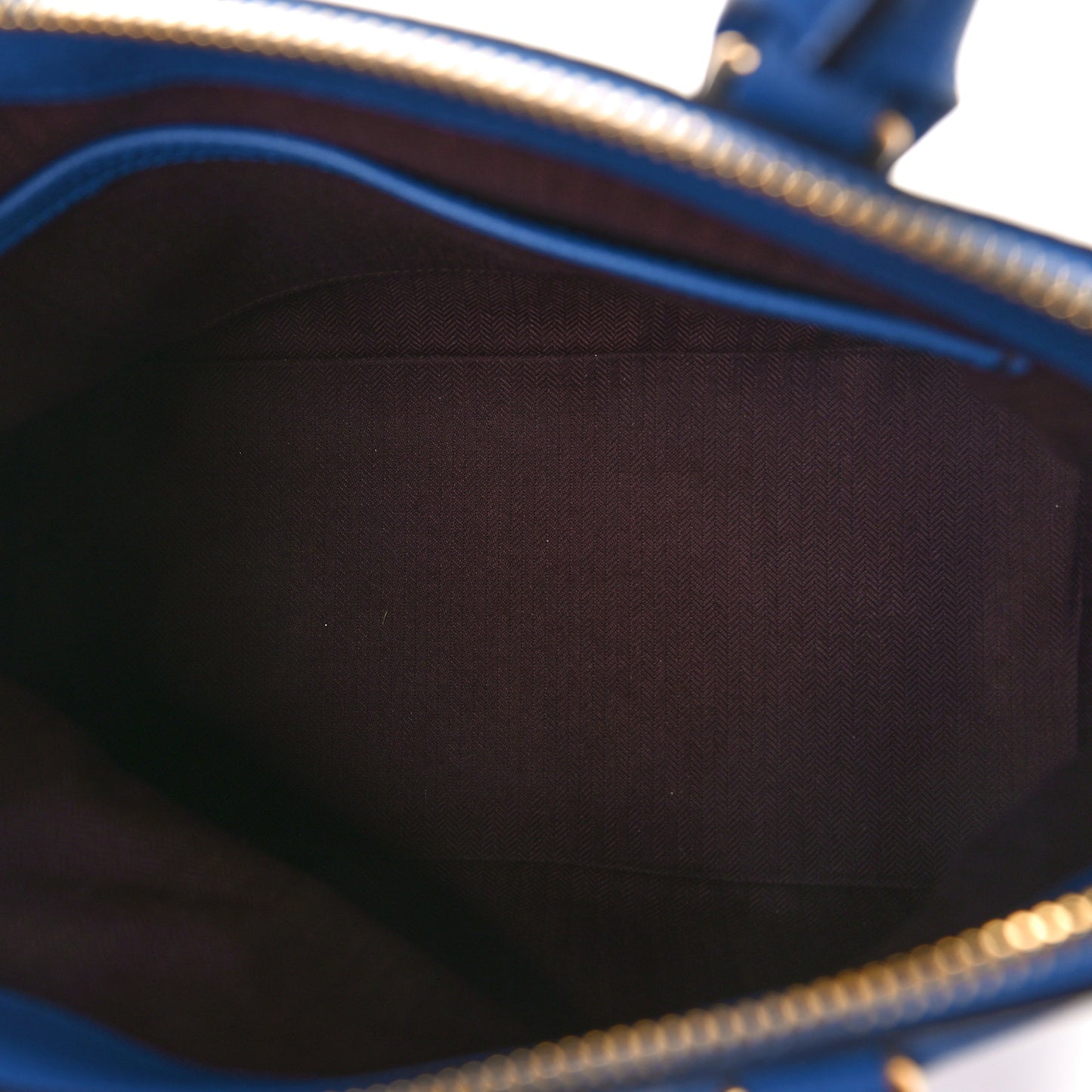 Classic Grain Calfskin Small Colville Porcelain Blue