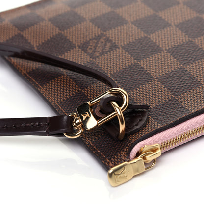 Louis Vuitton Damier Ebene Neverfull MM GM Pochette Rose Ballerine 10 of 10