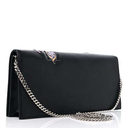 Christian Dior Calfskin Paradise Diorama Croisiere Chain Wallet Black 3 of 12