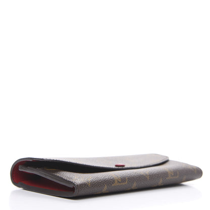 Louis Vuitton Monogram Emilie Wallet Red 3 of 7