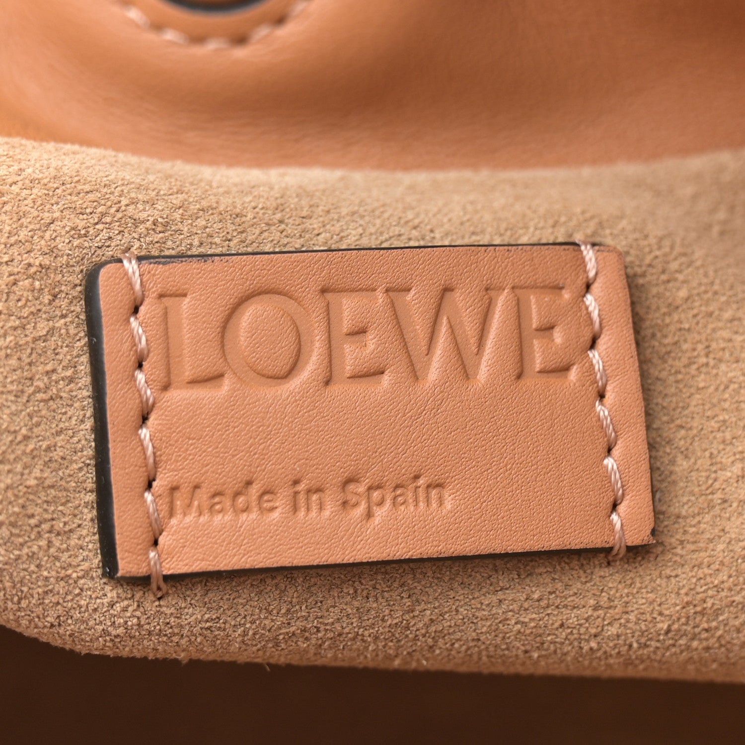 Loewe Calfskin Mini Flamenco Knot Clutch Warm Desert 6 of 10