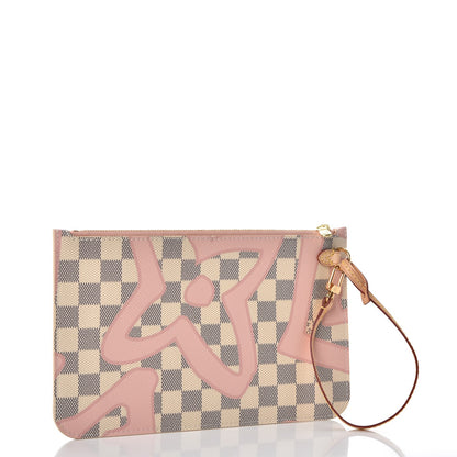 Louis Vuitton Damier Azur Tahitienne Neverfull MM GM Pochette 3 of 7