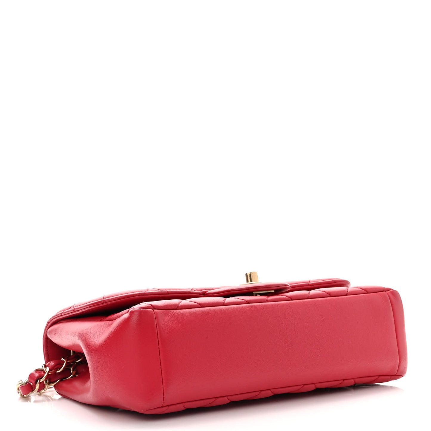 Lambskin Quilted Mini Mademoiselle Chic Flap Dark Pink