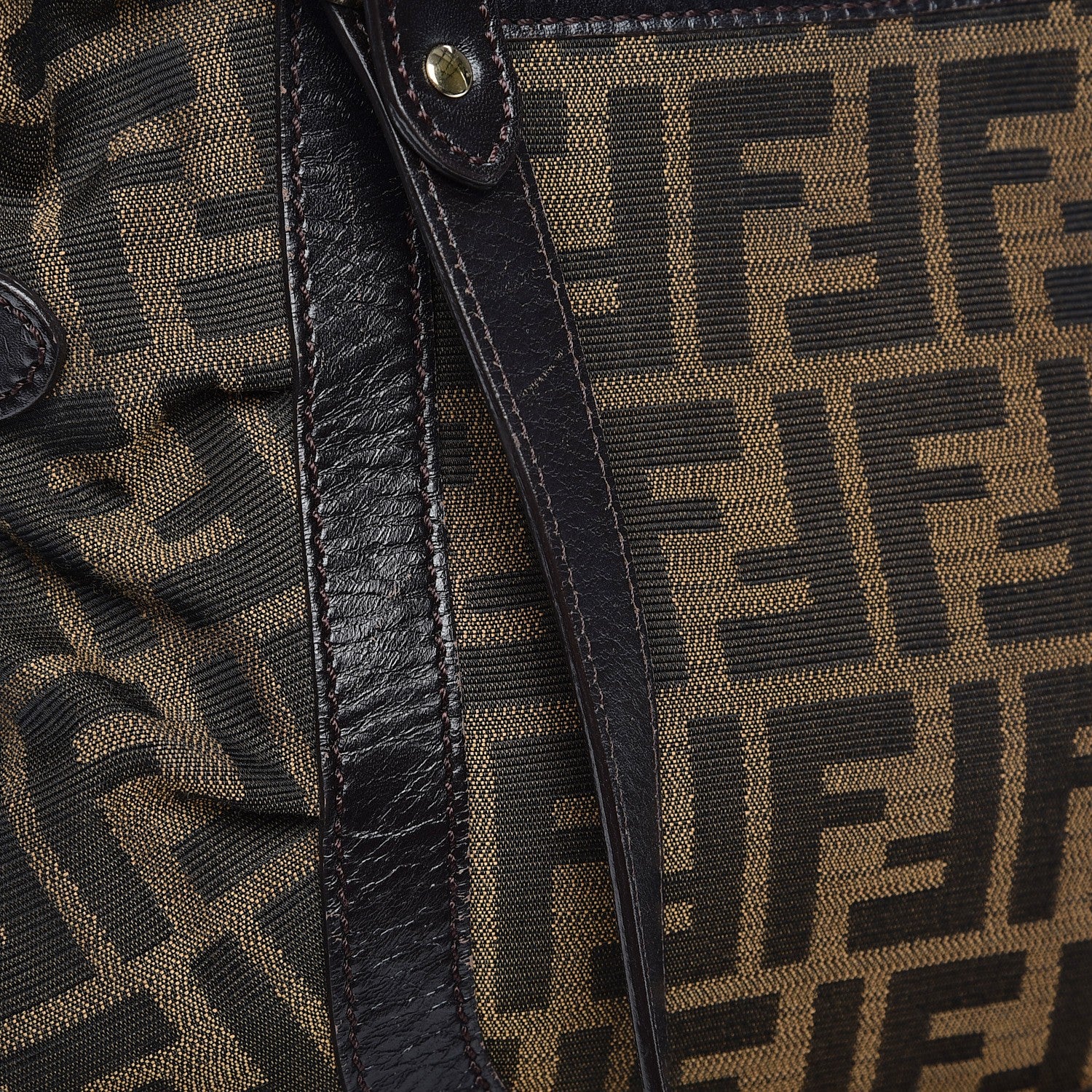 Fendi Zucca Large Chef Shopper Tote Tobacco 9 of 9