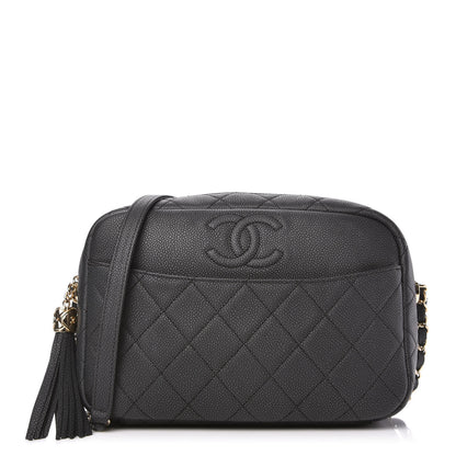 Chanel Caviar Quilted Medium Coco Tassel Camera Case Black 1 of 10