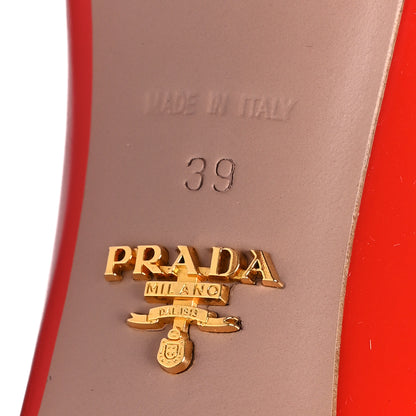 Prada Vernice Peep Toe 95mm Pumps 39 Lacca 6 of 10