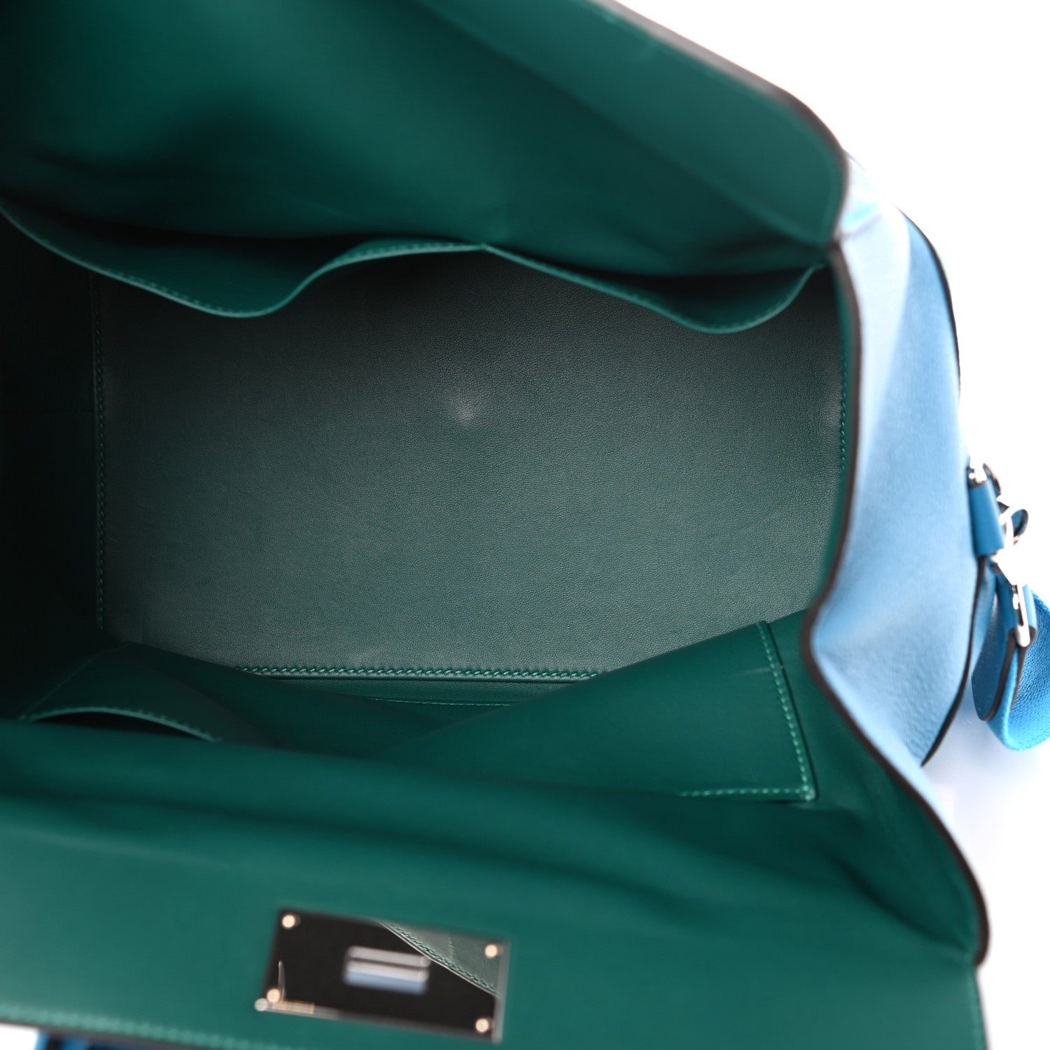 Hermes Evercolor Verso Toolbox 26 Bleu Zanzibar Malachite 5 of 9