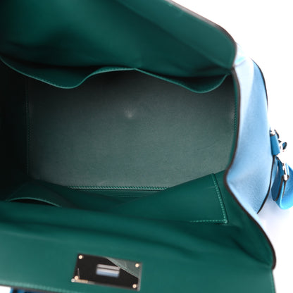 Hermes Evercolor Verso Toolbox 26 Bleu Zanzibar Malachite 5 of 9