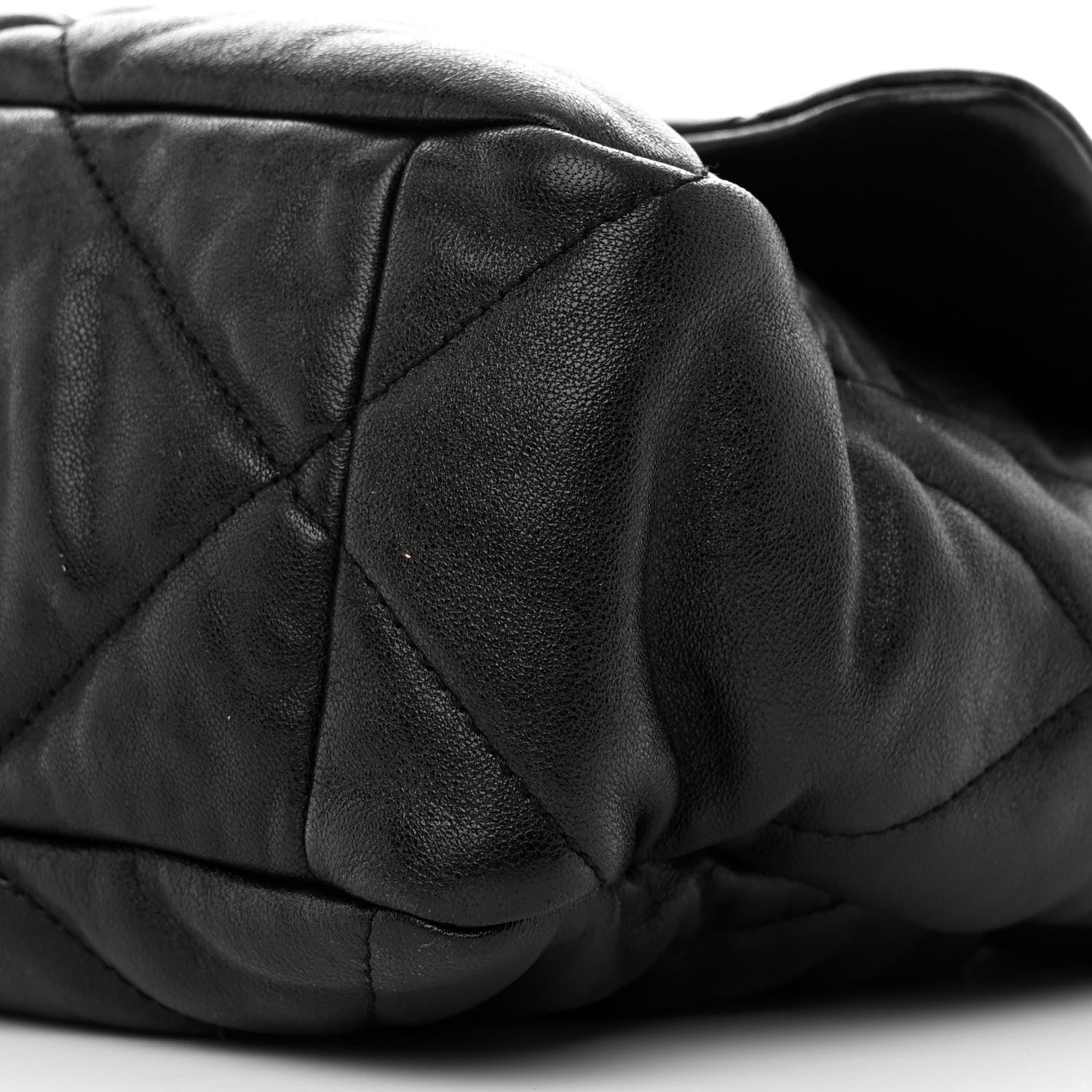 Chanel Goatskin Quilted Large Chanel 19 Flap Black 10 of 11