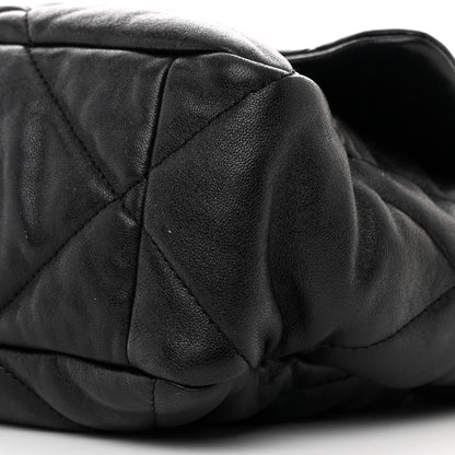 Chanel Goatskin Quilted Large Chanel 19 Flap Black 10 of 11