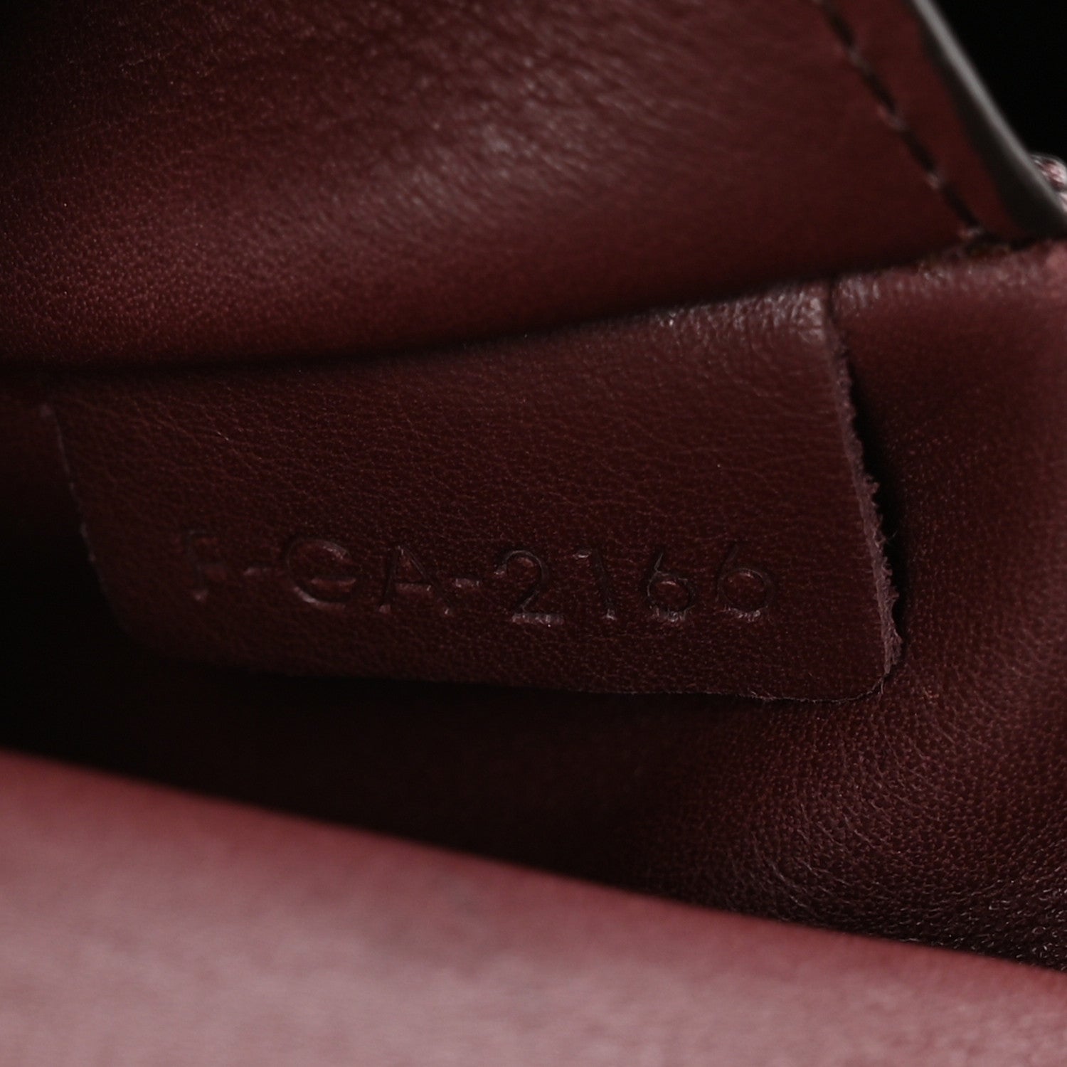 Celine Supple Natural Calfskin Medium Tri-Fold Bag Burgundy 8 of 12
