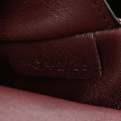 Celine Supple Natural Calfskin Medium Tri-Fold Bag Burgundy 8 of 12