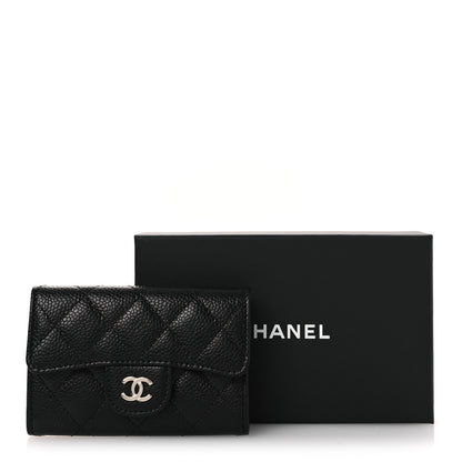 Chanel Caviar Quilted Flap Card Holder Wallet Black 10 of 10
