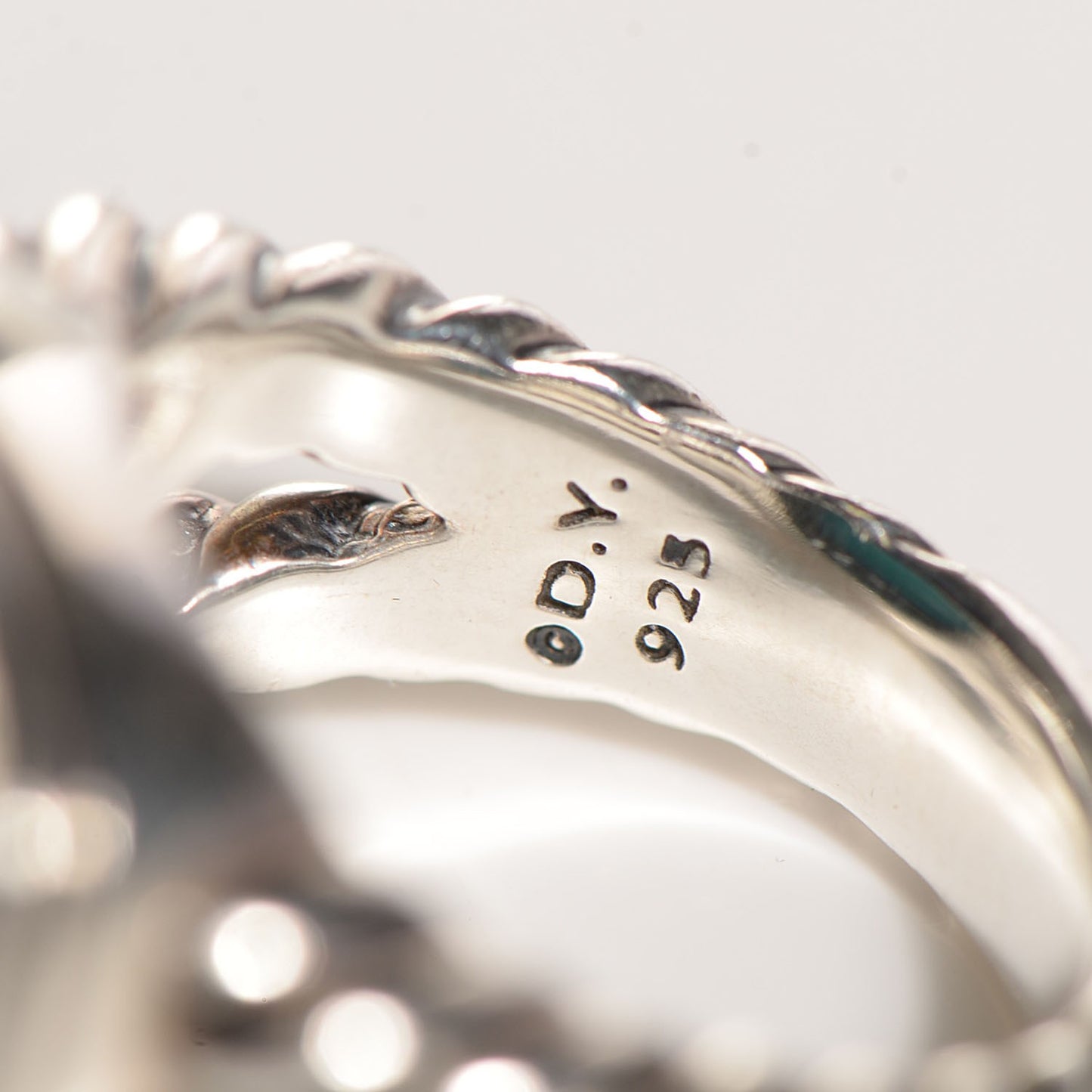 Sterling Silver Turquoise 17mm Albion Ring 7.25