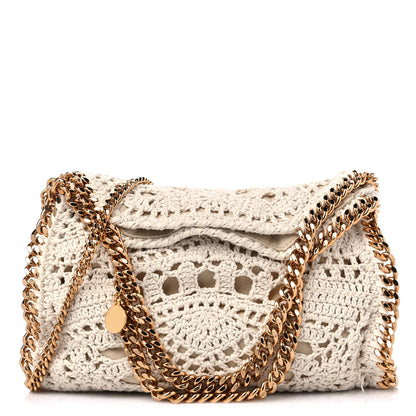 Stella McCartney Cotton Crochet Falabella Ajouree Tote Bag White 1 of 11