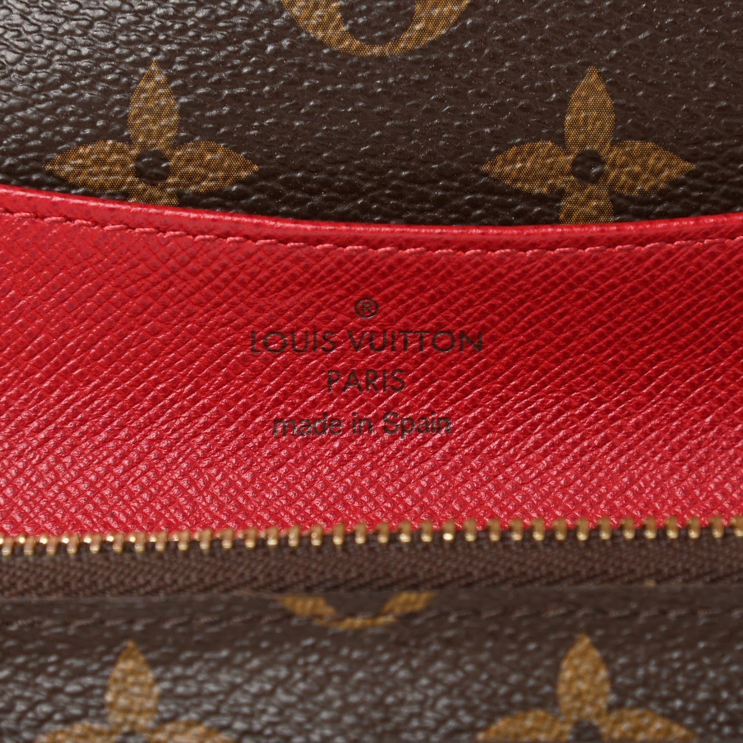 Louis Vuitton Monogram Emilie Wallet Rouge 6 of 12