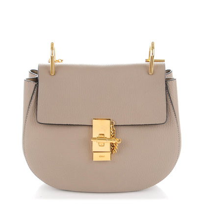Chloe Grained Lambskin Drew Shoulder Bag Motty Grey 1 of 7