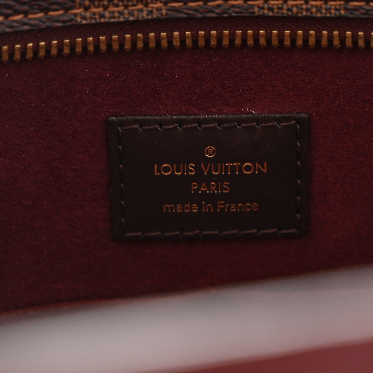 Louis Vuitton Damier Ebene Taurillon Jersey Bordeaux 6 of 13