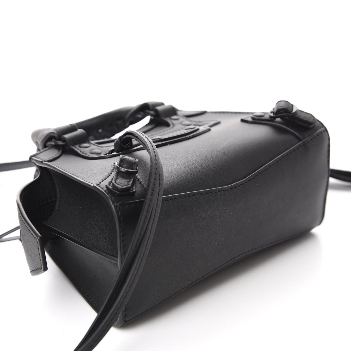 Smooth Calfskin Neo Classic Black Hardware Nano City Crossbody Black