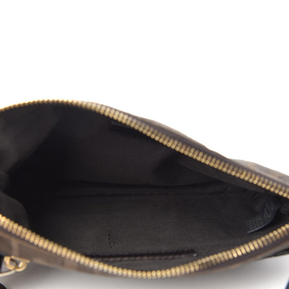 Fendi Patent Zucca Beauty Pouch Tobacco Black 5 of 7